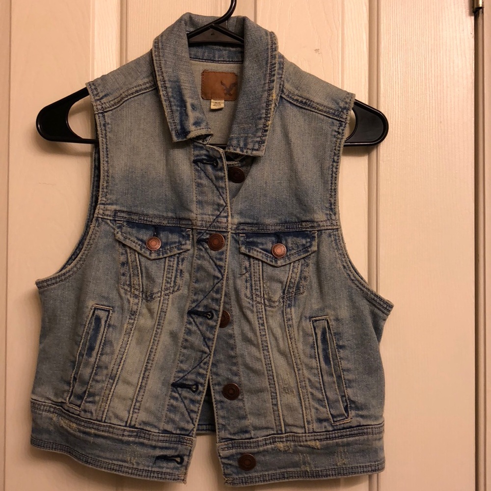 Jean jacket vest